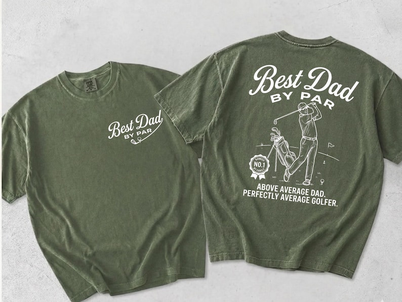 Comfort Colors® Golf Dad Shirt, Best Dad By Par T-Shirt, Fathers Day Gift Golf