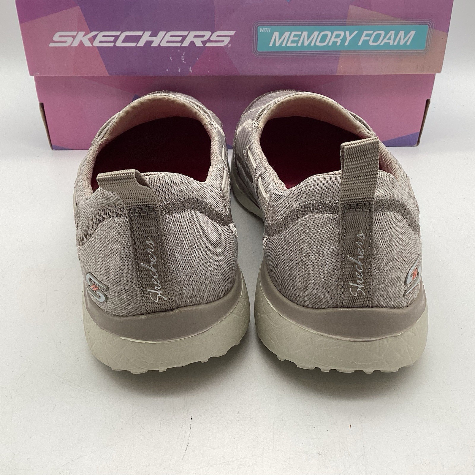 Skechers Memory Foam Women’s 5.5 Microburst Topnotch Taupe 23317 New With Box