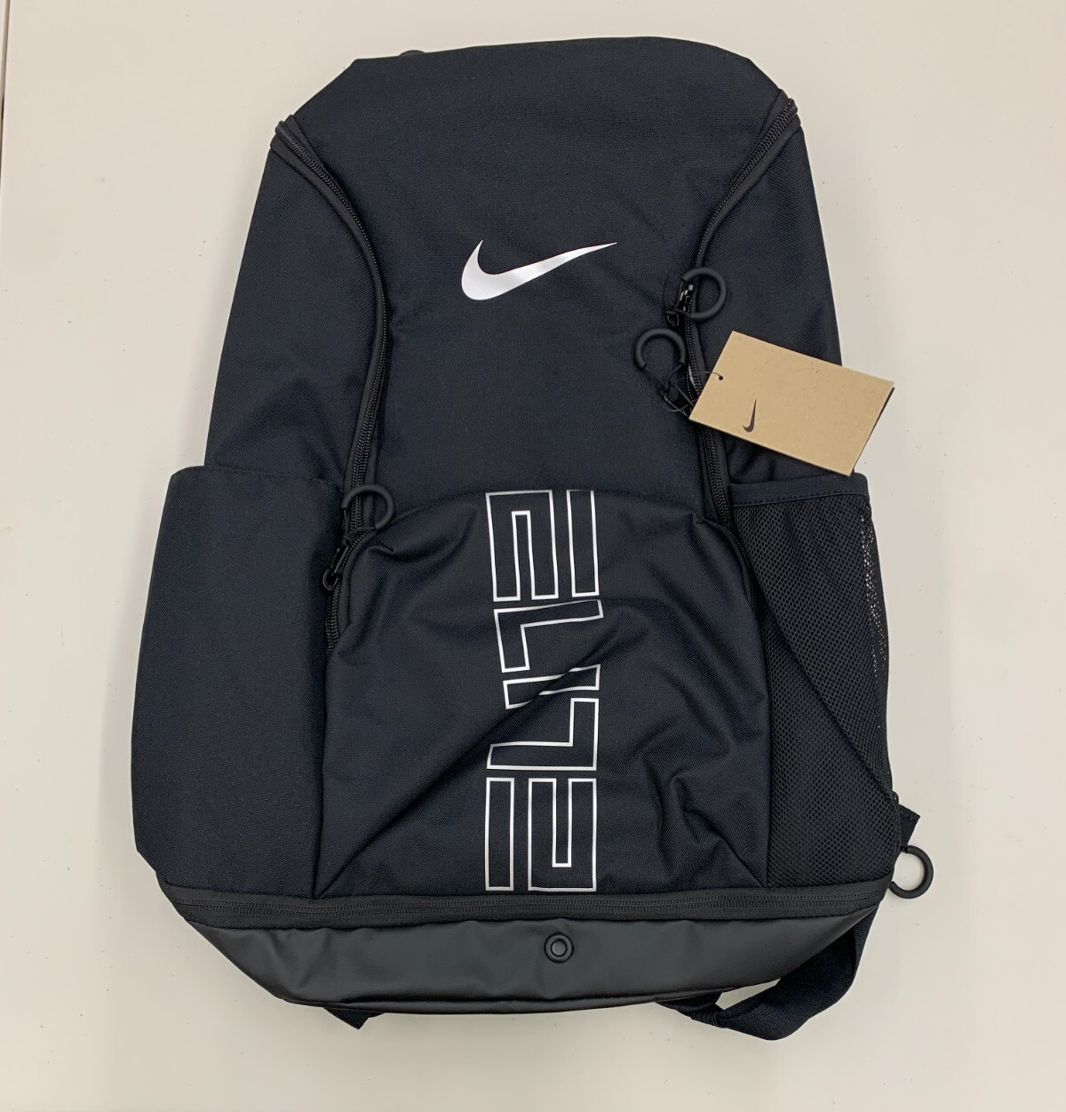 Nike Varsity Elite Backpack 32L Black Grey Air Cushion Basketball Bag HM9965