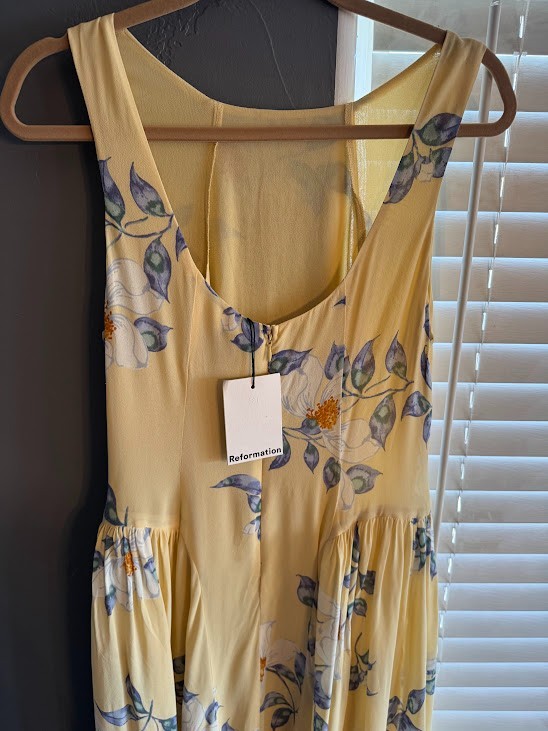 REFORMATION ANELIS DRESS NEW DAY Floral A-Line Sleeveless Midi Drop Waist Choose