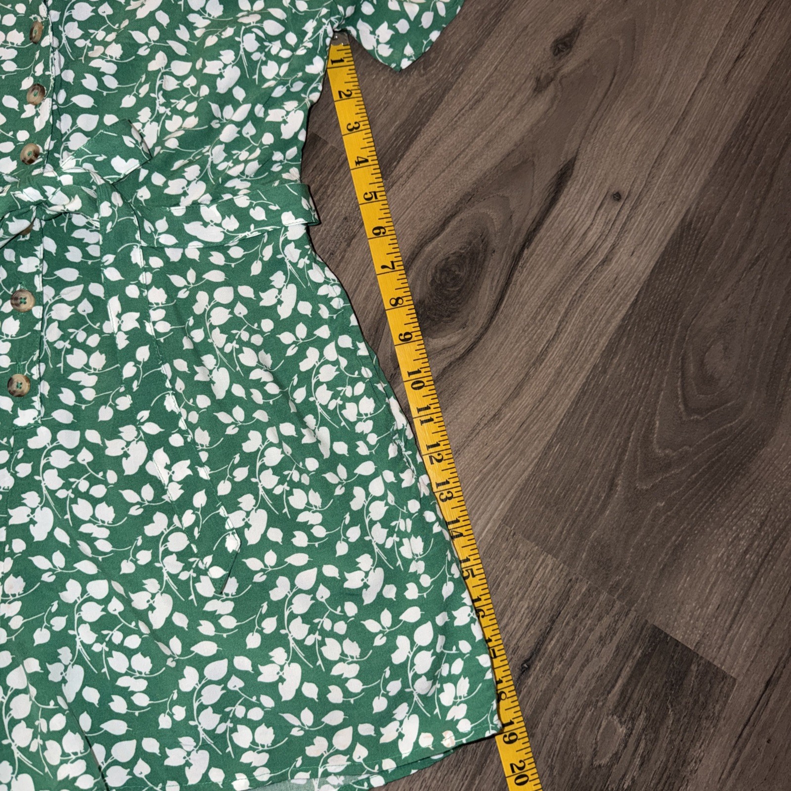 Abercrombie & Fitch Green Leaf Print Romper Size XS Extra Small