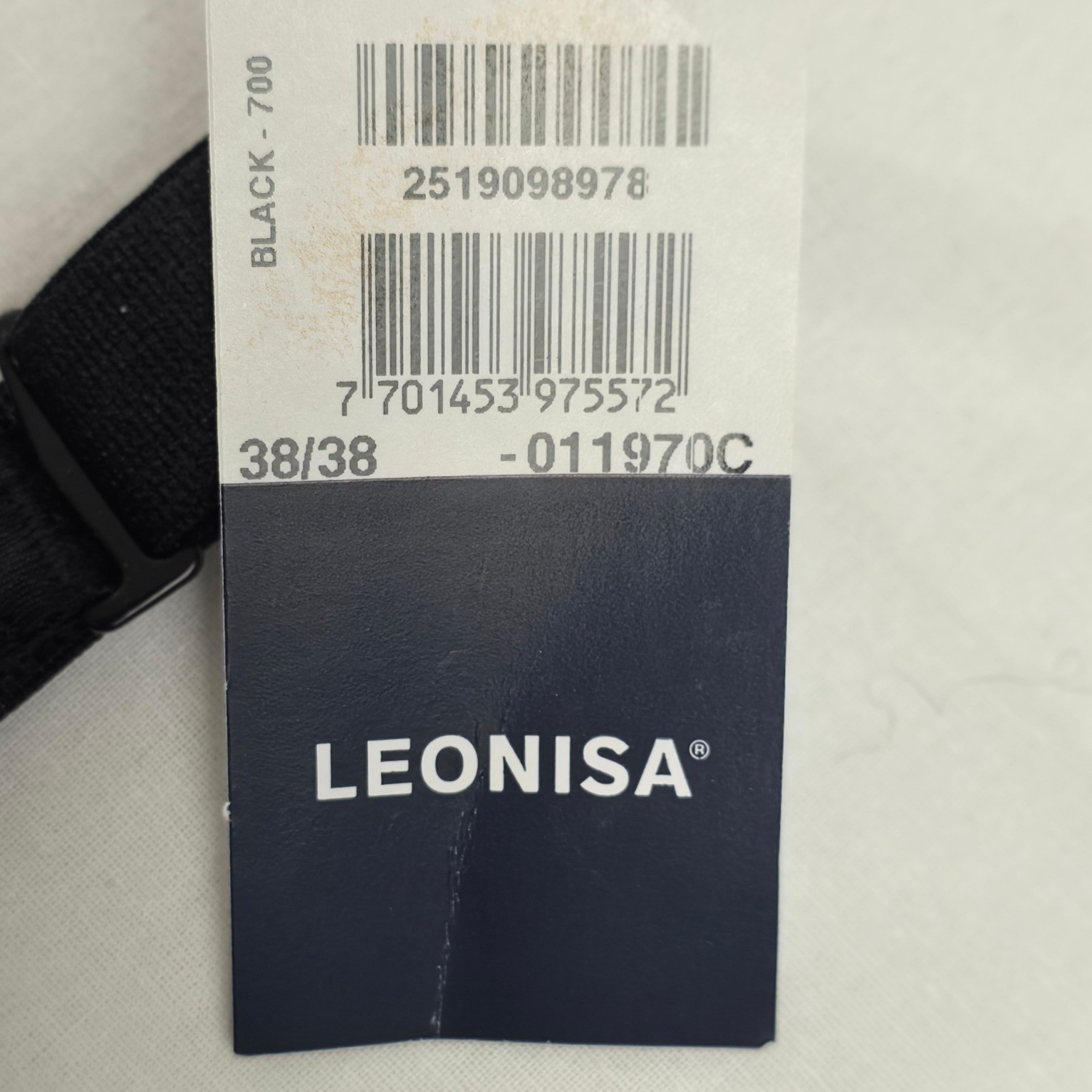 Leonisa Women Back Smoothing Bra Soft Full Coverage Cups Black 38 Minimalist NWT
