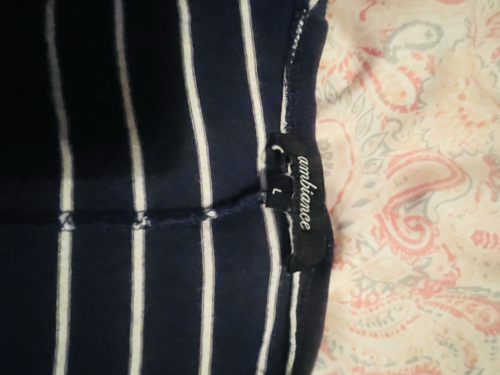 Ambiance Women’s S Navy/White Striped Shift Dress Boat Neck Cap Sleeve Stretch