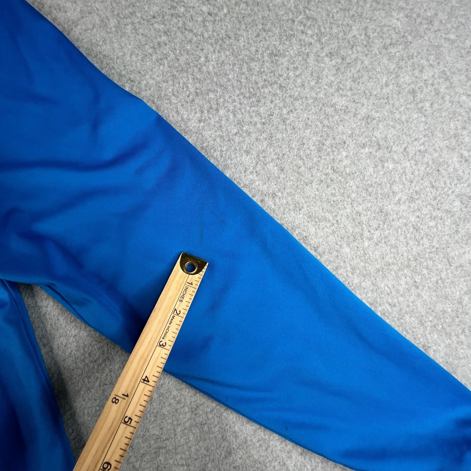 Adidas 1/2 Zip Active Long Sleeve Shirt Medium Blue Long Sleeve Lightweight