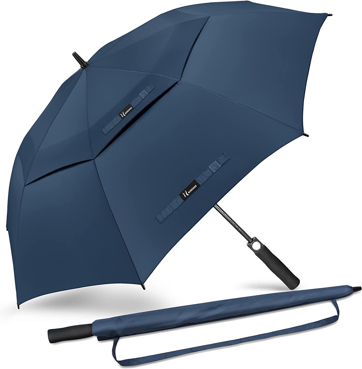 54/62/68 Inch Extra Large Oversized Golf Umbrella Heavy Duty Big Long Umbrella