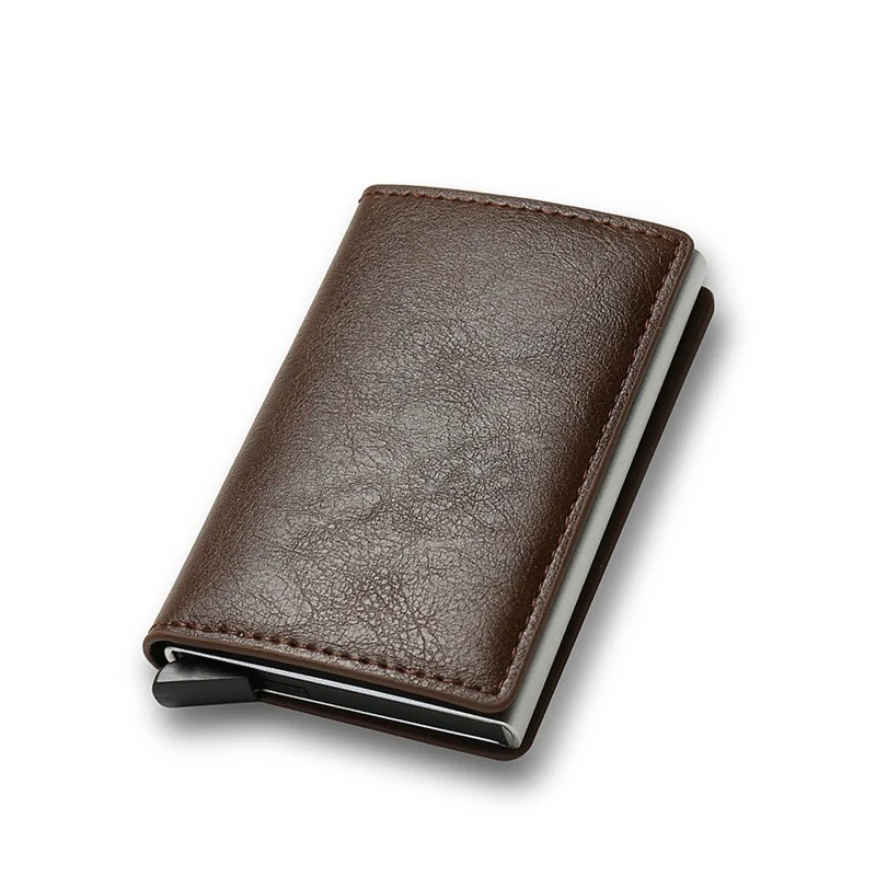 Anti Thief Rfid Credit Card Holder Smart Minimalist Wallet Men Women Slim Bank C