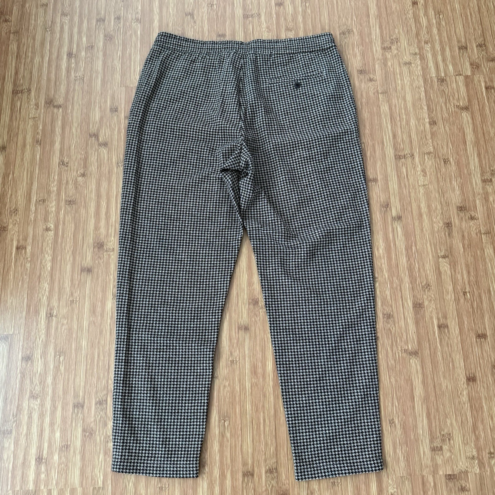 Todd Snyder Wool Blend Trouser Men Large 35×29 Houndstooth Brown Drawstring Pant