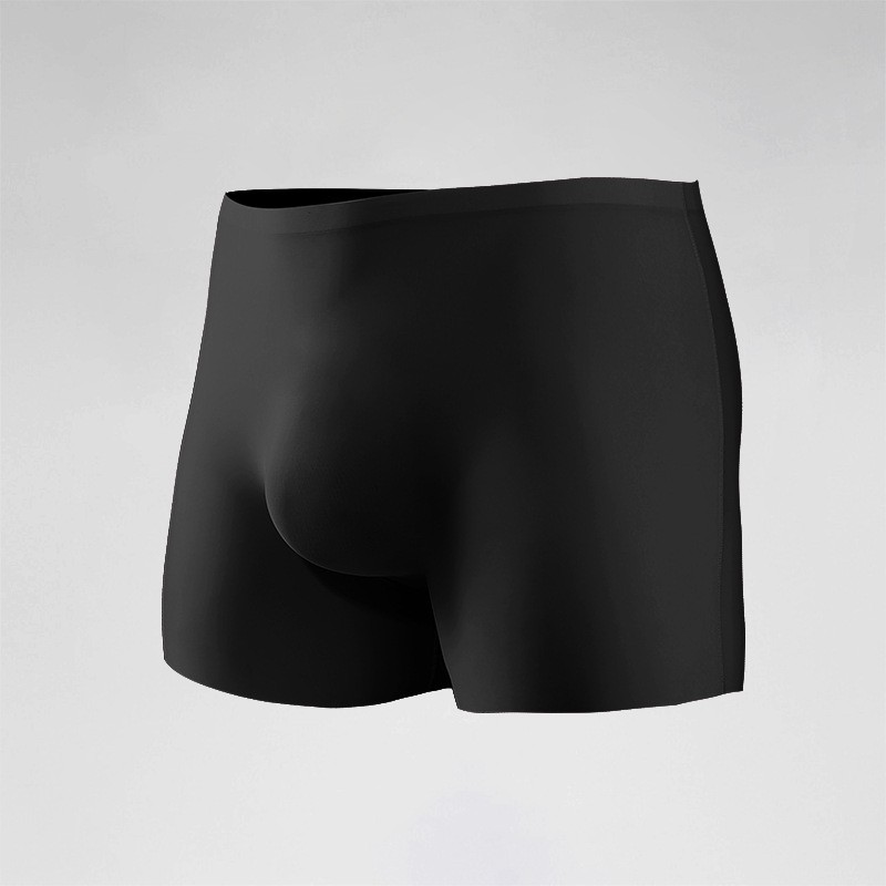 Men’s Icy Mesh Seamless Long Leg Boxer Briefs, Lightweight Ultra Thin Underwear