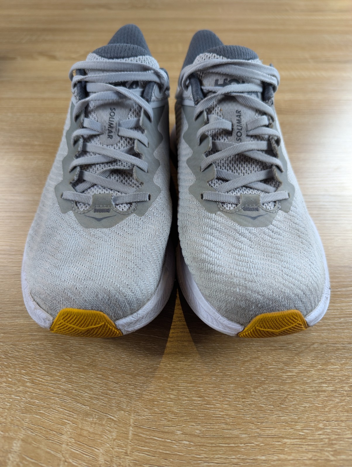 HOKA ONE ONE Solimar Men’s 9.5D Harbor Mist Gray Running Shoes 1123074 HMCS