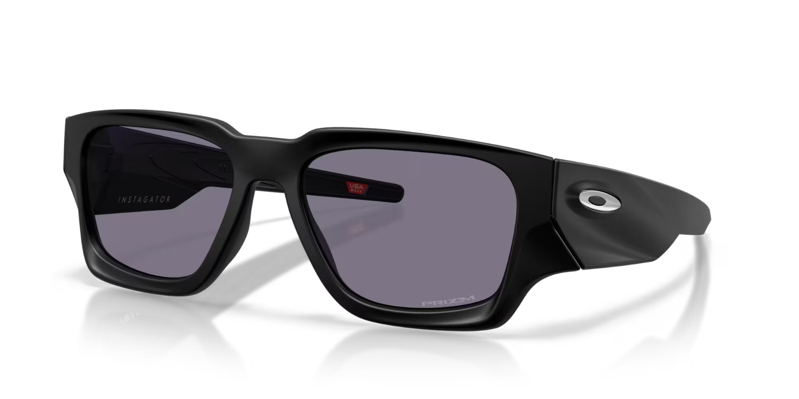 Oakley Instagator Sunglasses OO9514-0158 Matte Black Frame W/ PRIZM Grey Lens