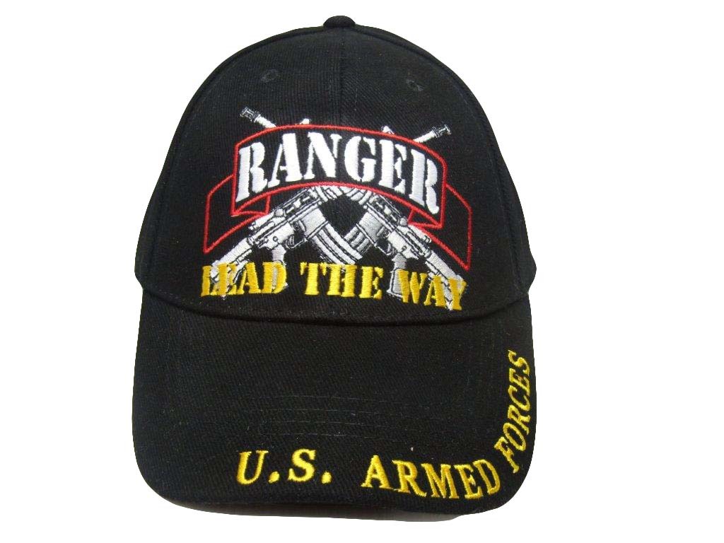 US ARMY RANGER VETERAN EMBROIDERED BASEBALL CAP HAT LEAD THE WAY
