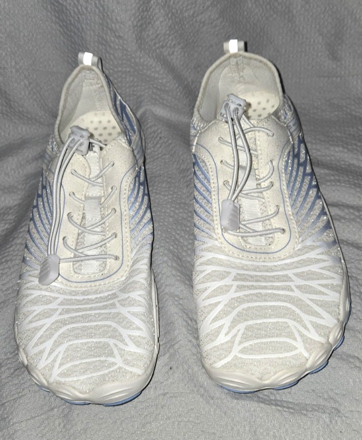 Hike Footwear HF Size 40 White Blue Flexible Barefoot Shoes unisex see chart