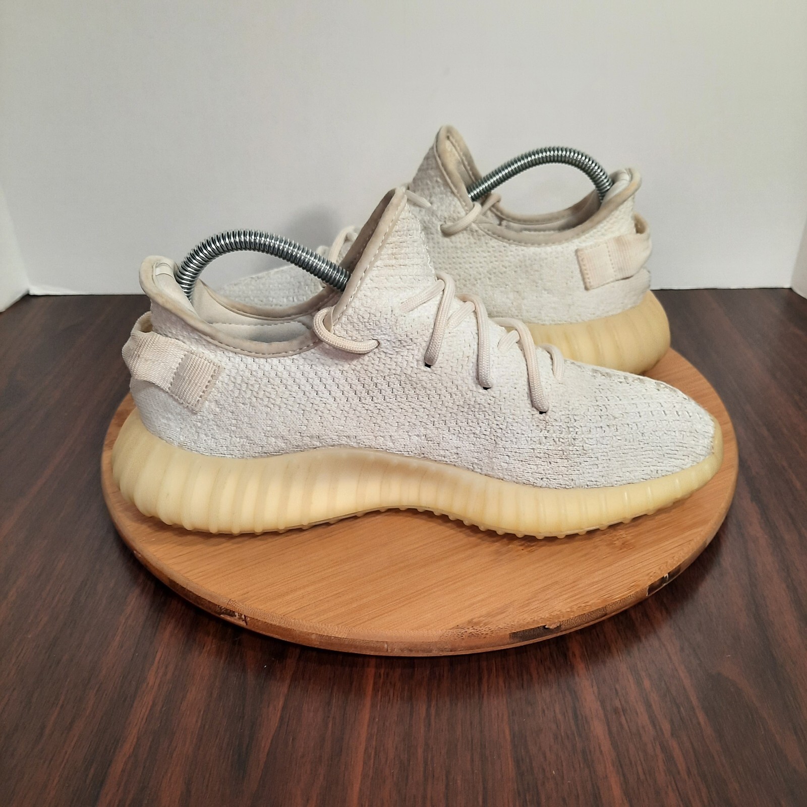Adidas Yeezy Boost 350 V2 Mens Size 7 Shoes Cream Triple White Athletic Sneakers