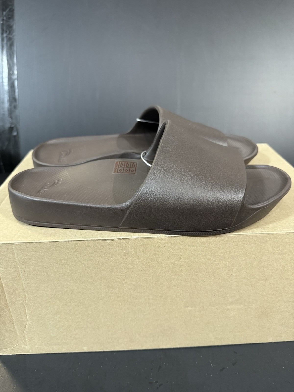 Archies Arch Support Slide Sandals Brown Size Men’s 9 Women’s 10 NWT