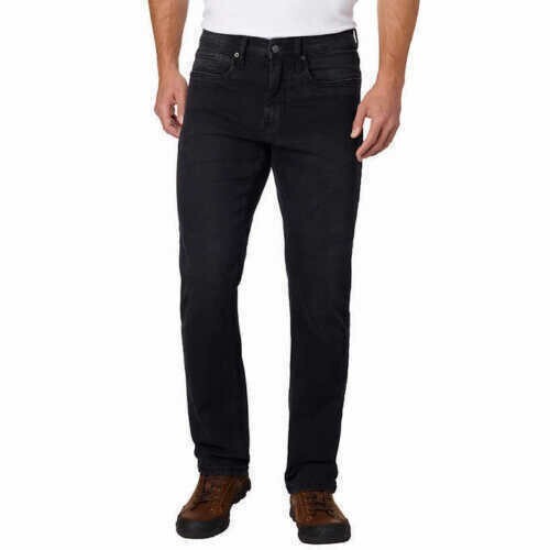 Urban Star Men’s Relaxed fit Straight Leg Stretch Black 40X34