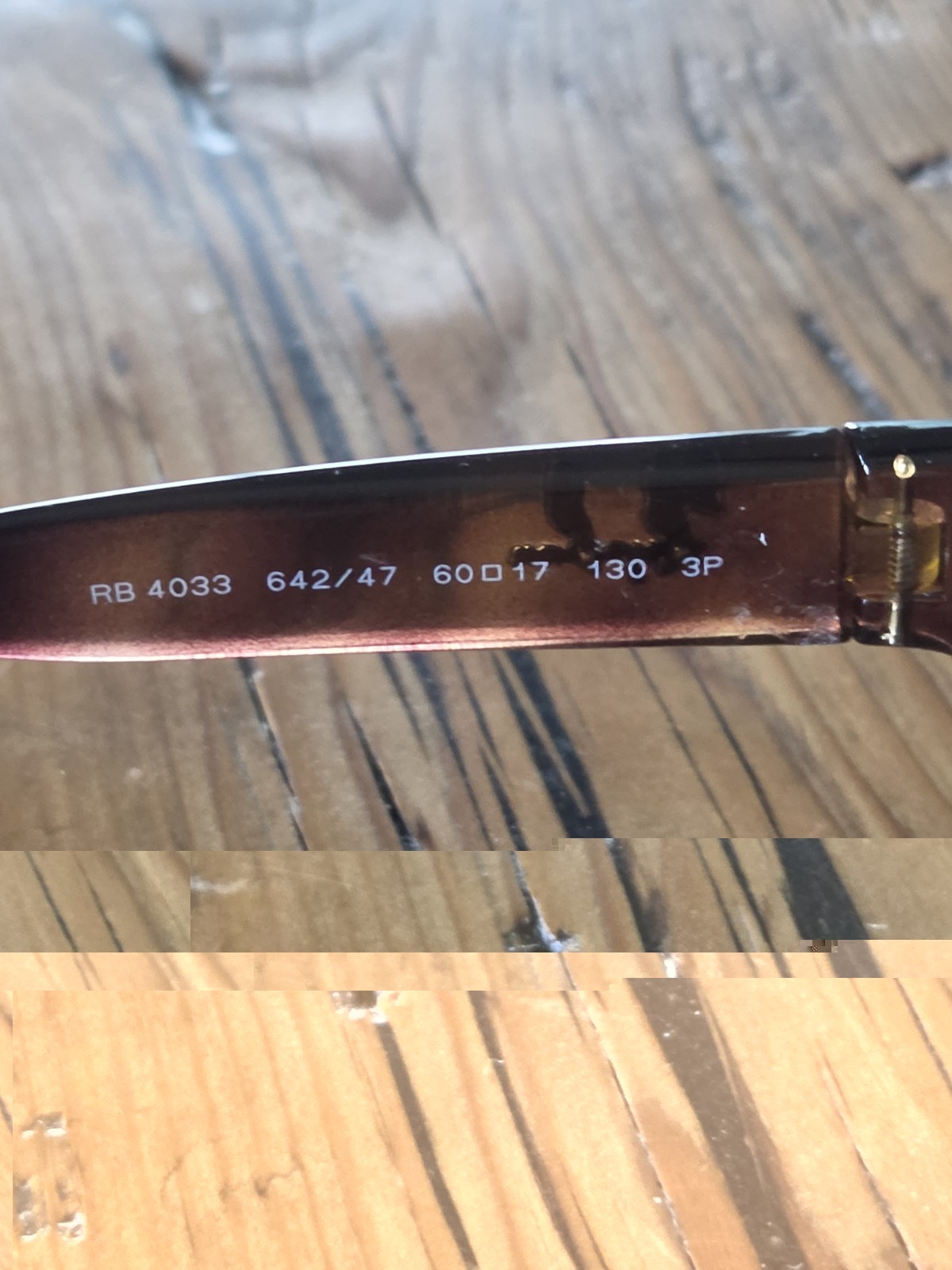 Ray-Ban RB4033 Polarized Wrap Sunglasses Tortoise Brown 60-17 130mm