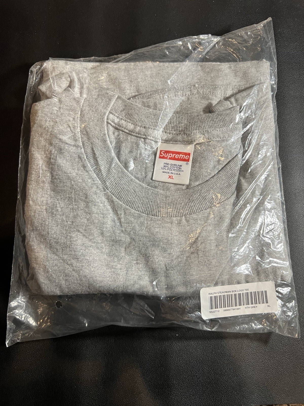Supreme Ralph Steadman Box Logo Tee Heather Grey Xl Brand New Sold Out Ss 2022