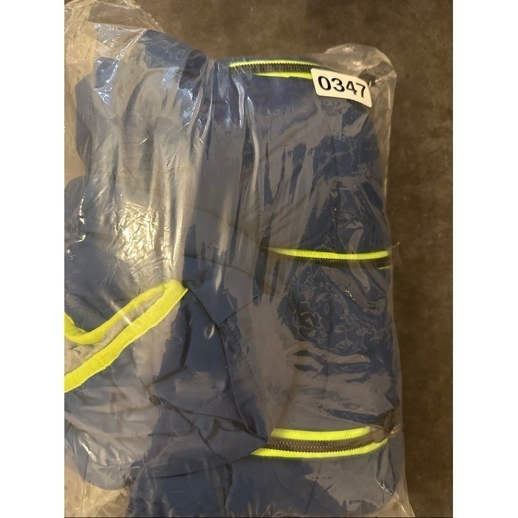 Gerry Boys 2T Blue Puffer Jacket Blue and Neon Green Winter Coat Hooded Kids