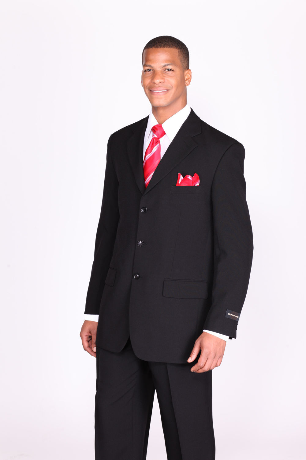 mens’ Polyester Basic Suit 3 Button by Fortino Landi Style 802P