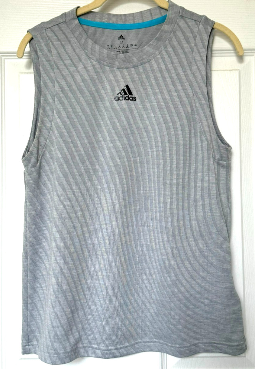 ADIDAS TENNIS MATCH TANK TOP MEDIUM HALO SILVER