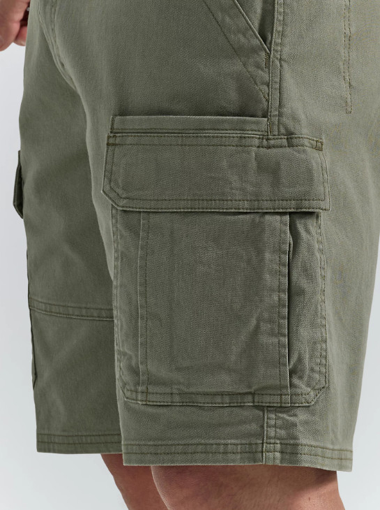 Men’s Wrangler Relaxed Fit Cargo Shorts w/ Stretch Olive Green CHOOSE SIZE 32-54