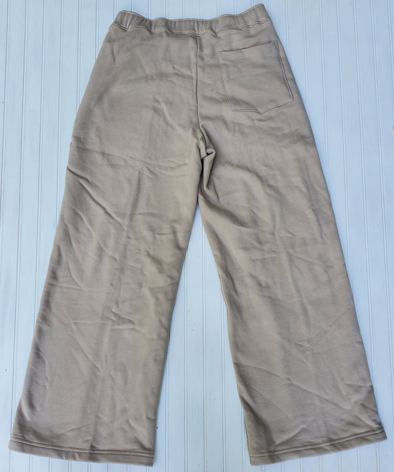 American Giant Premium Midweight Sweatpants Womens Medium Beige USA New NWOT