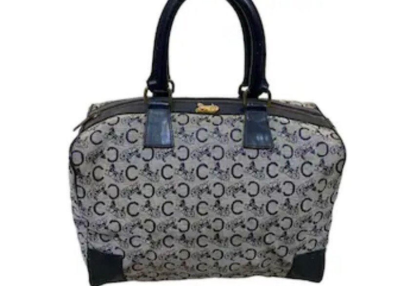 vintage celine horse carriage handbag with dust bag