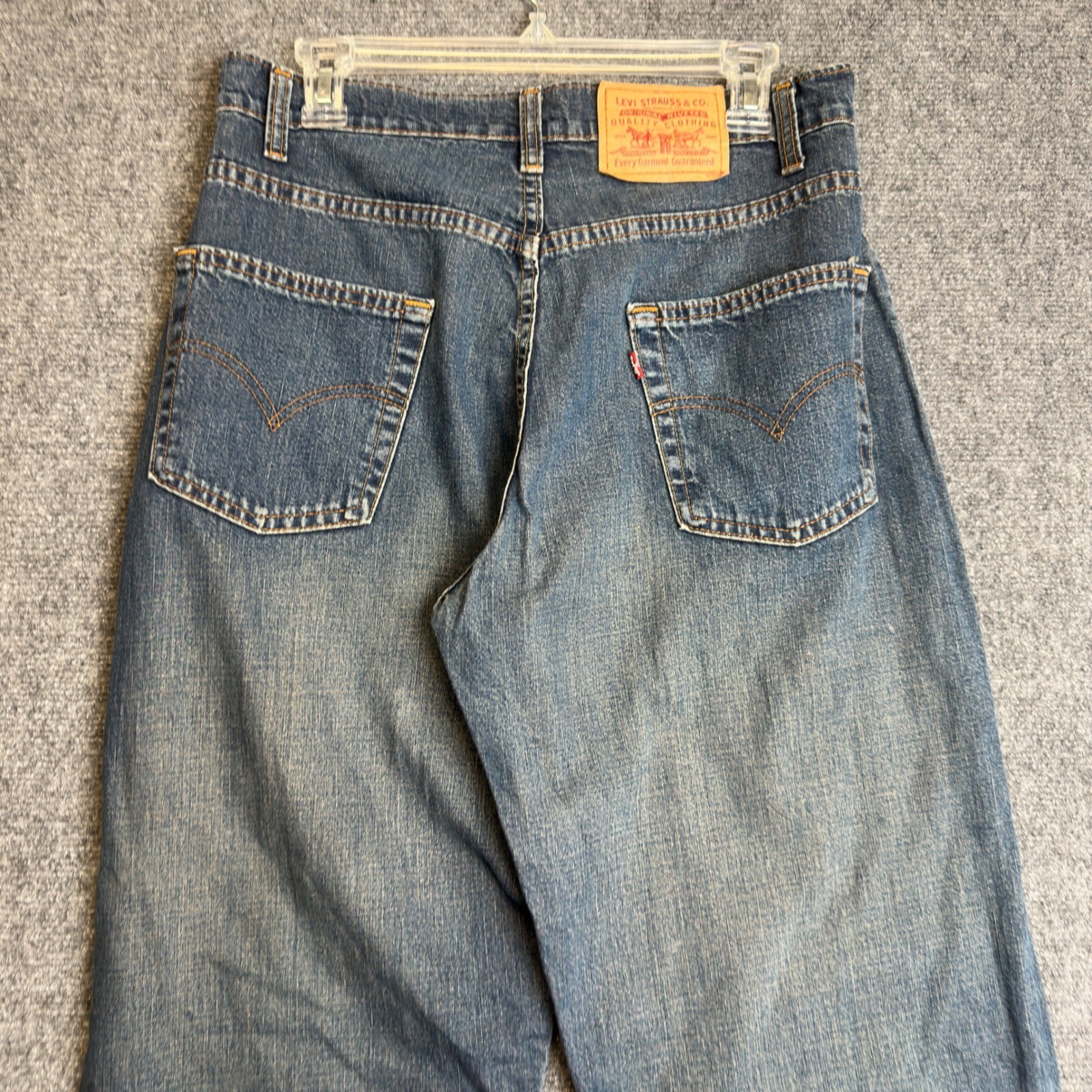 Vintage Levi’s 565 Loose Fit Straight Leg Mens 31×34 Blue Jeans 90s Baggy Denim