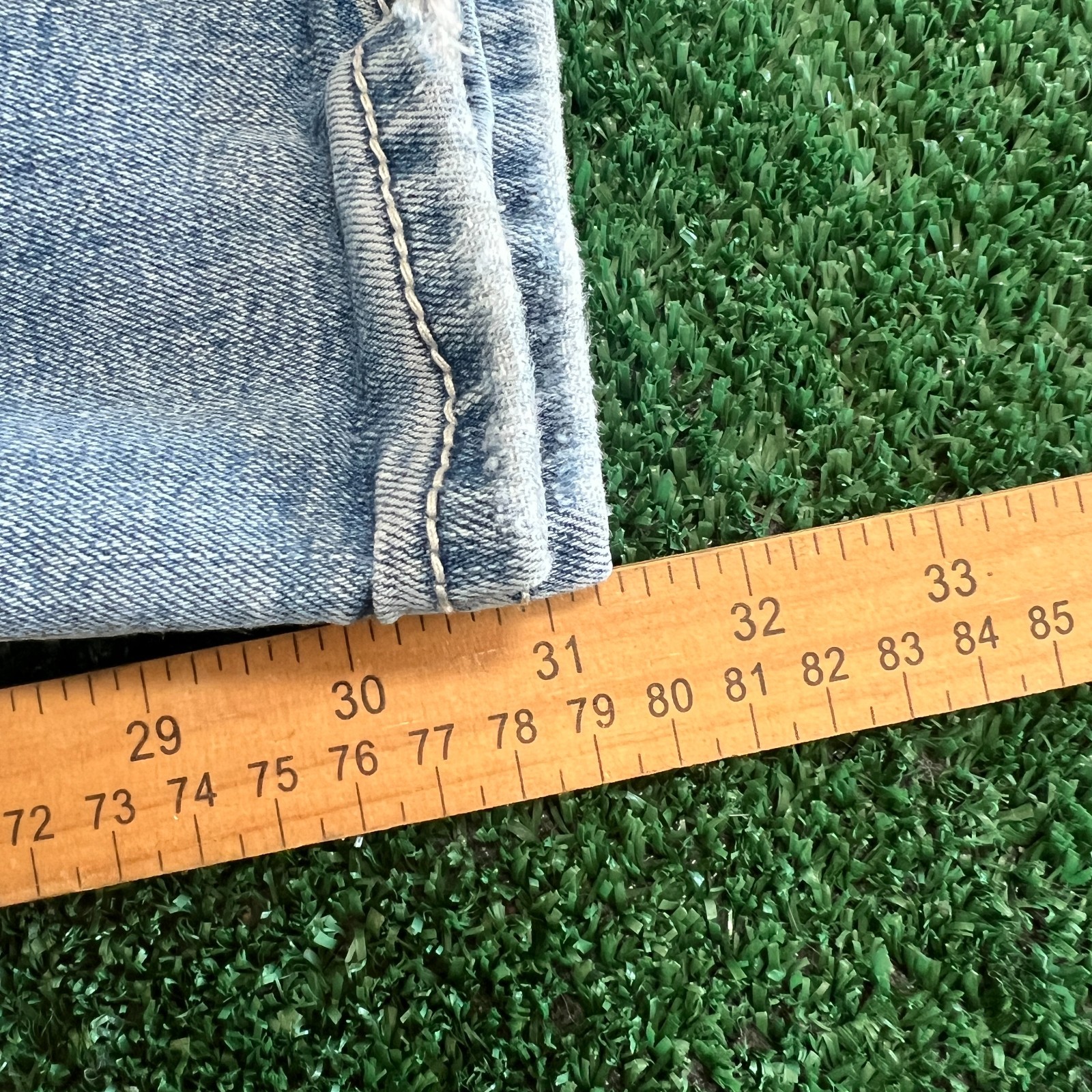 BKE Jake Straight Leg Distressed Stretch Mens 32×31″ Jeans Blue Ripped Slim