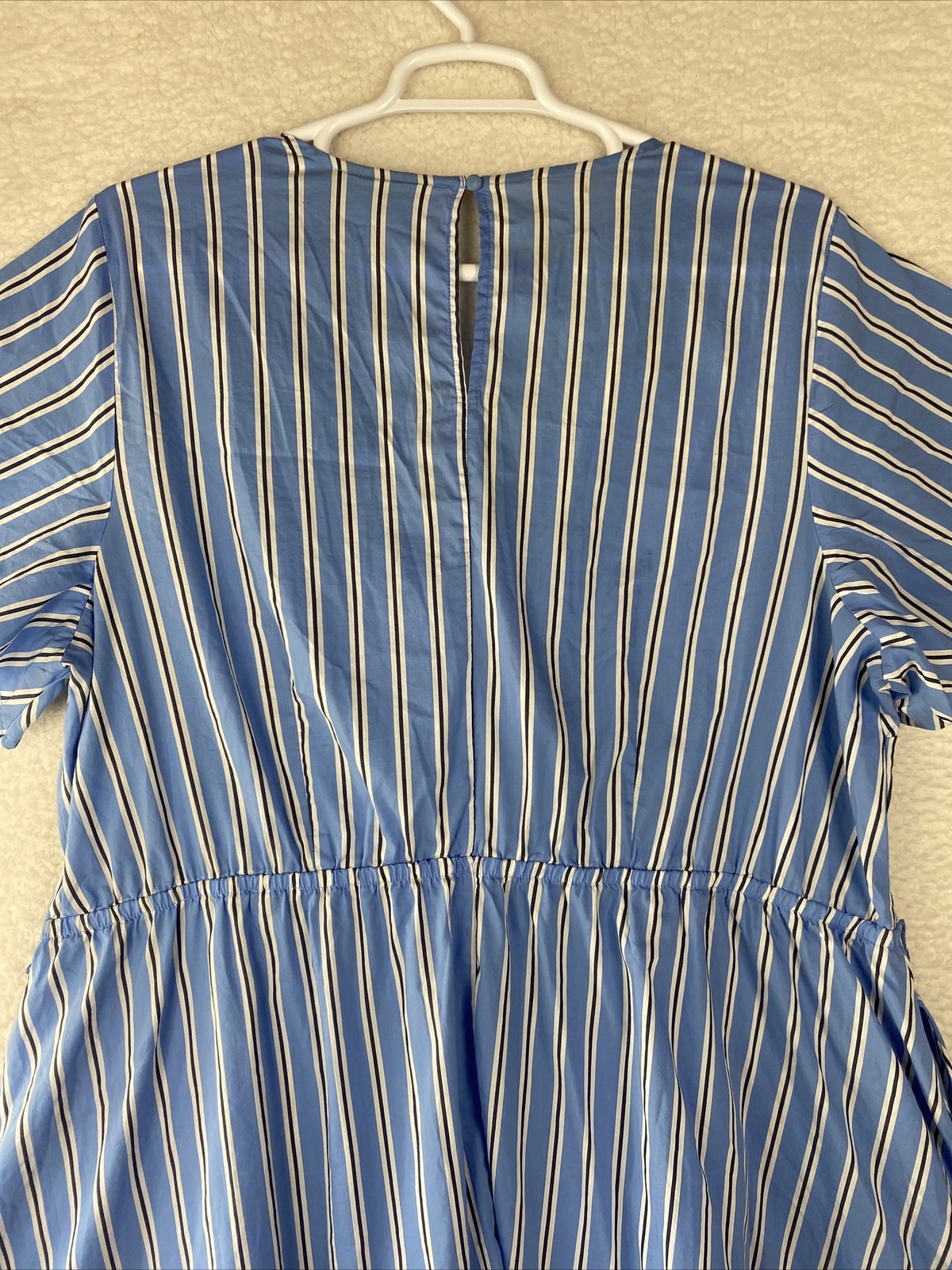 Lane Bryant Dress Womens Plus 26 Rhodes Striped Faux Wrap Work Office S/sleeve