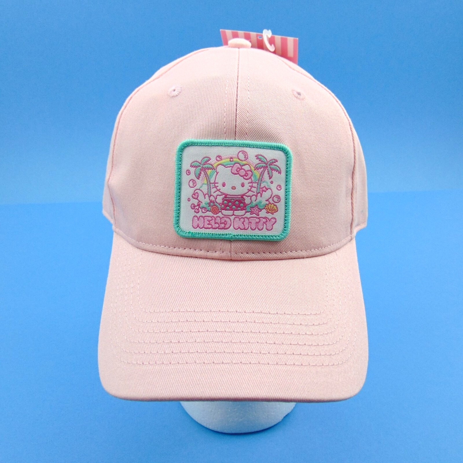 Hello Kitty Pink Baseball Cap Hat Sanrio Patch Adjustable Size Cute Kawaii New