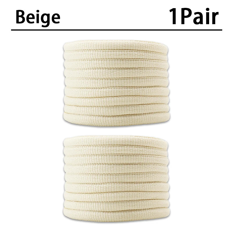Half Round Classic Shoelaces 4mm Wide Solid Color Shoelace Sneakers Quality Shoe