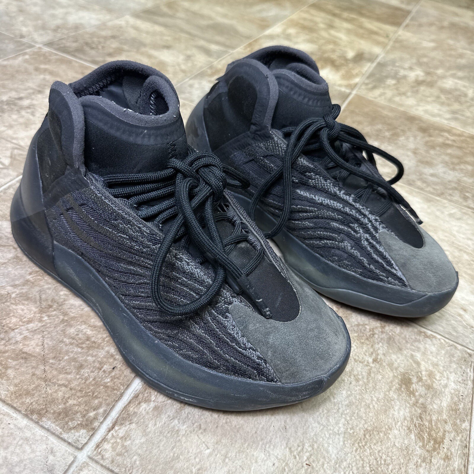 Adidas Yeezy QNTM Onyx YZY Black Quantum GX1317 Mens US 5.5 / 6.5W
