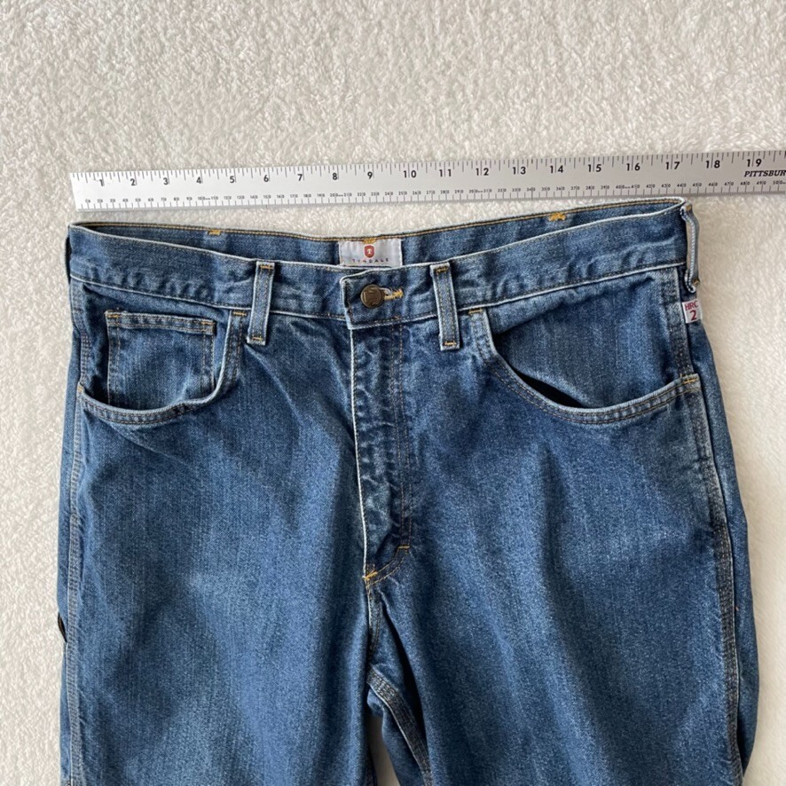 Tyndale FR Flame Resistant MENS F290T Cotton Denim Blue Jeans SIZE 34×29 USA