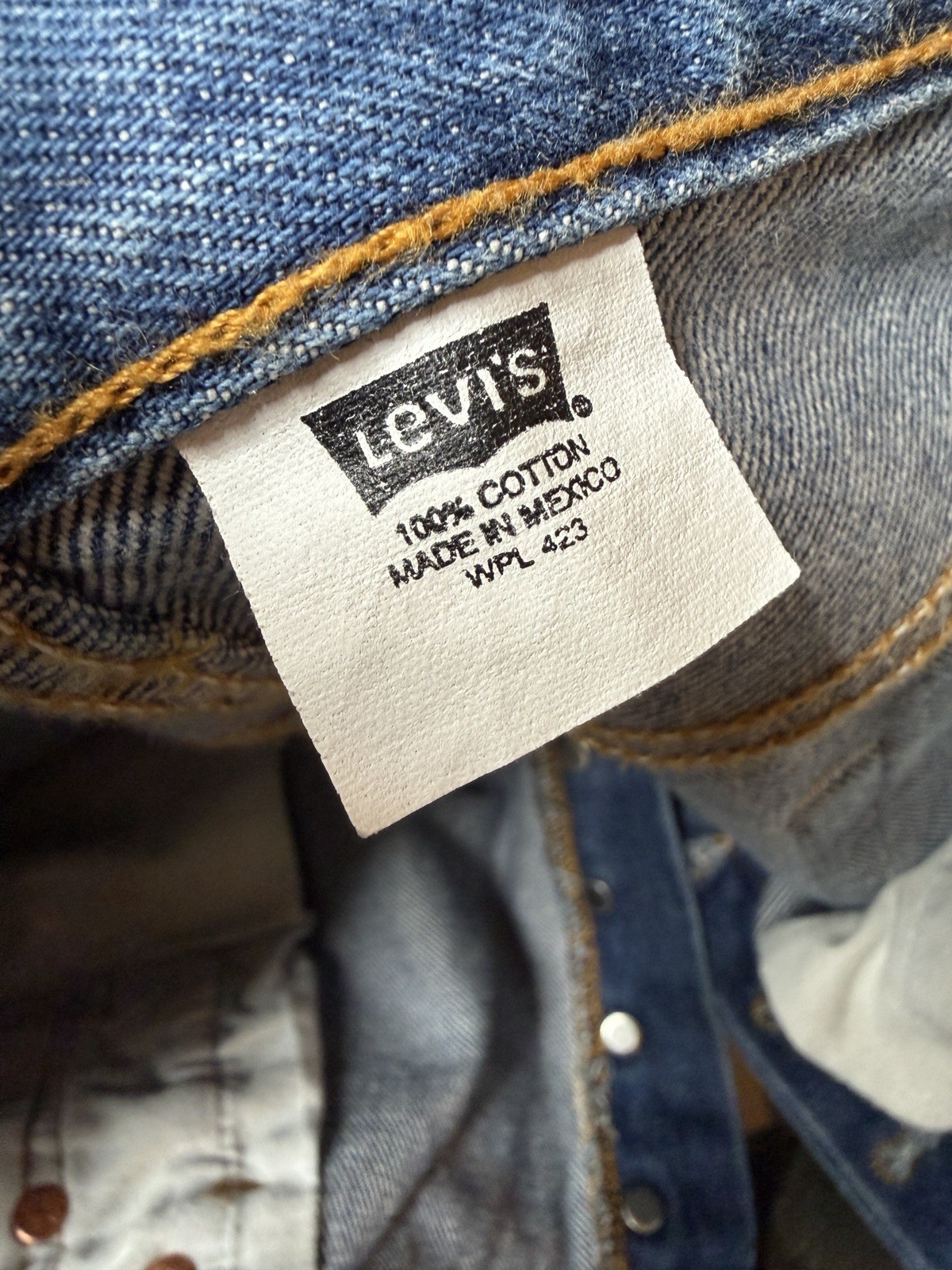 Vintage Levi’s 501 Button Fly Straight Leg Denim Jeans 36 x 30*