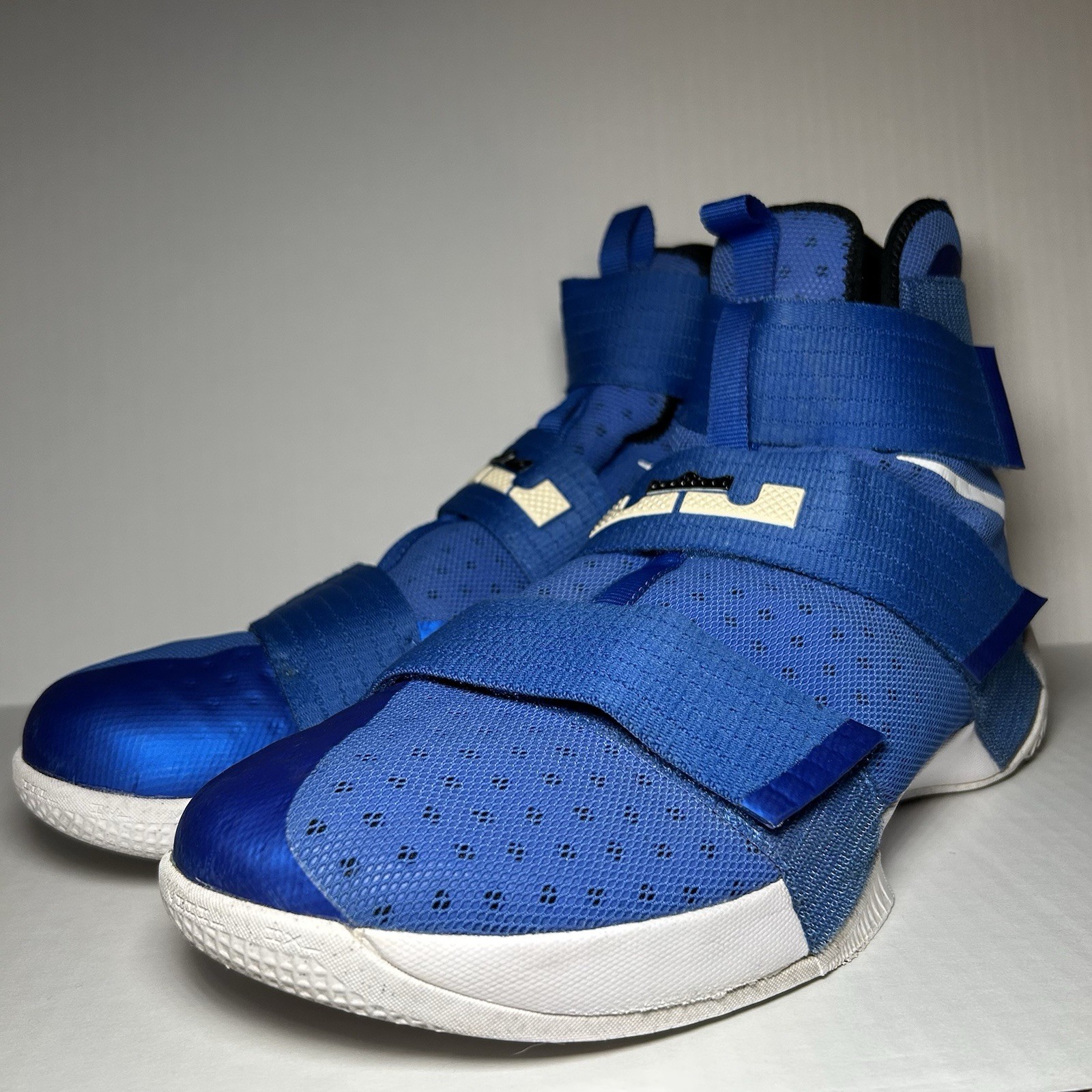 Nike LeBron Soldier 10 X Game Royal Blue White Men’s Size 14 844974-410