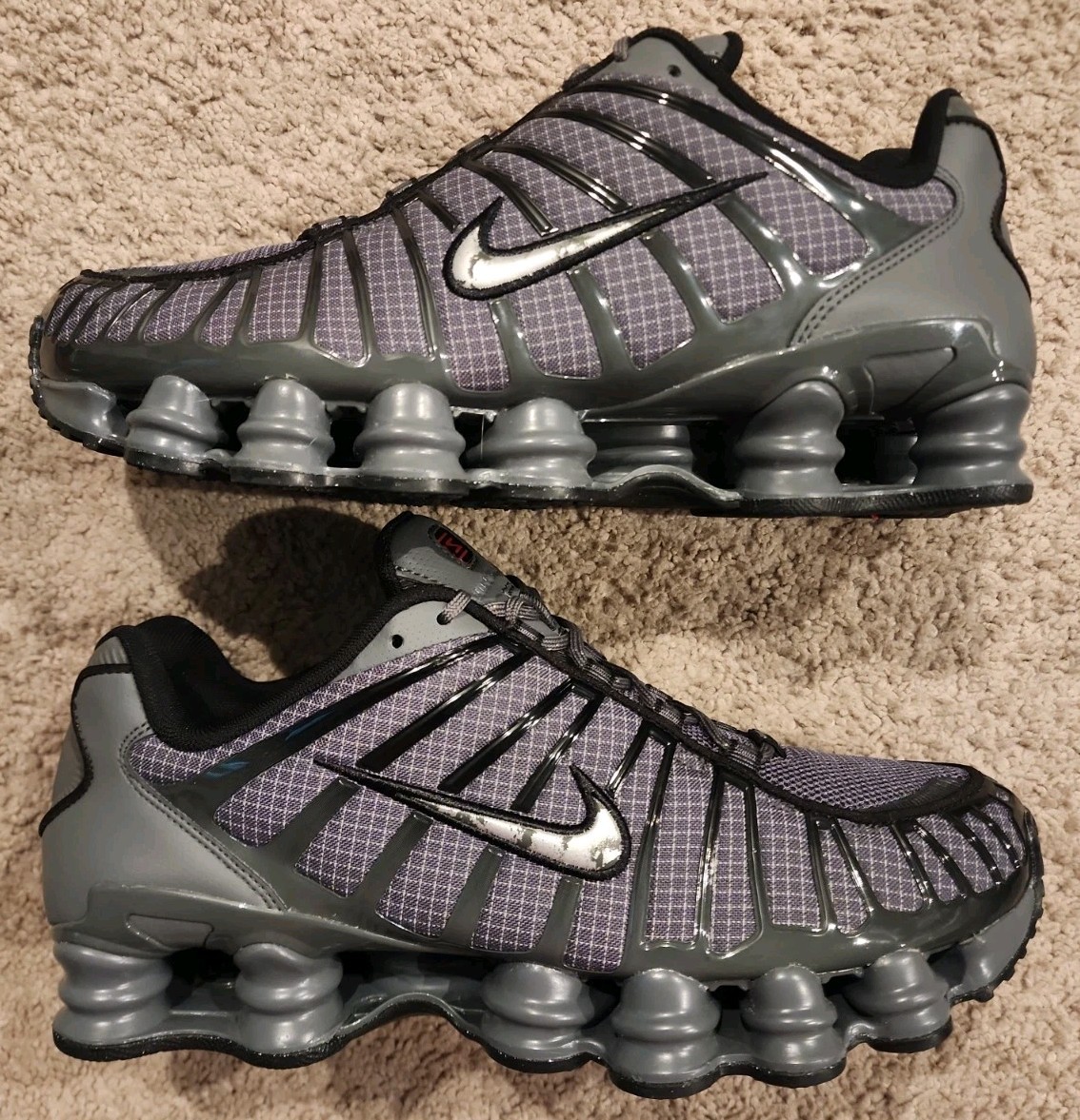 Size 10.5 – Nike Shox TL Iron Grey Black