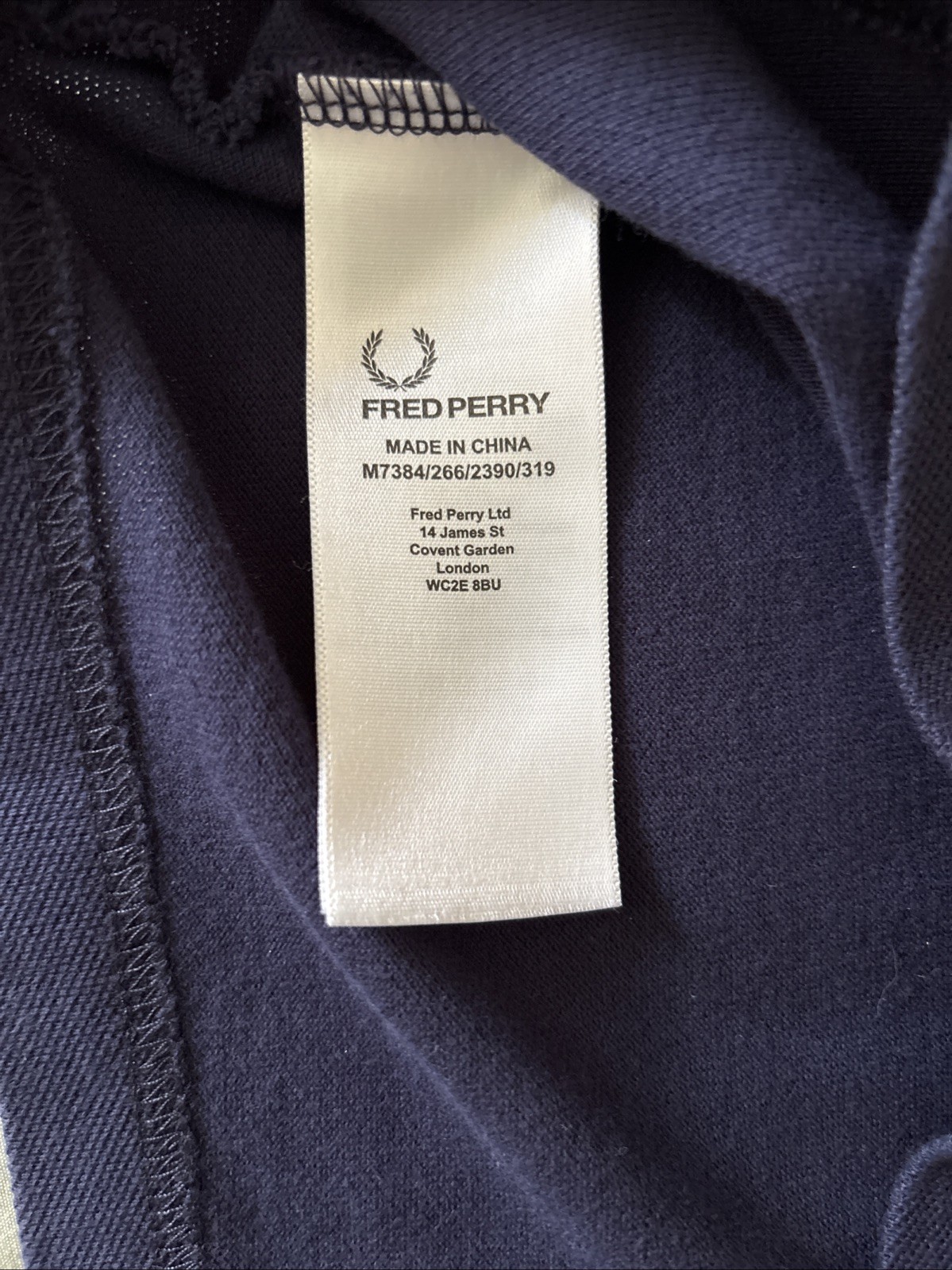 Fred Perry Polo Shirt, Half Zipper, M Slim Fit
