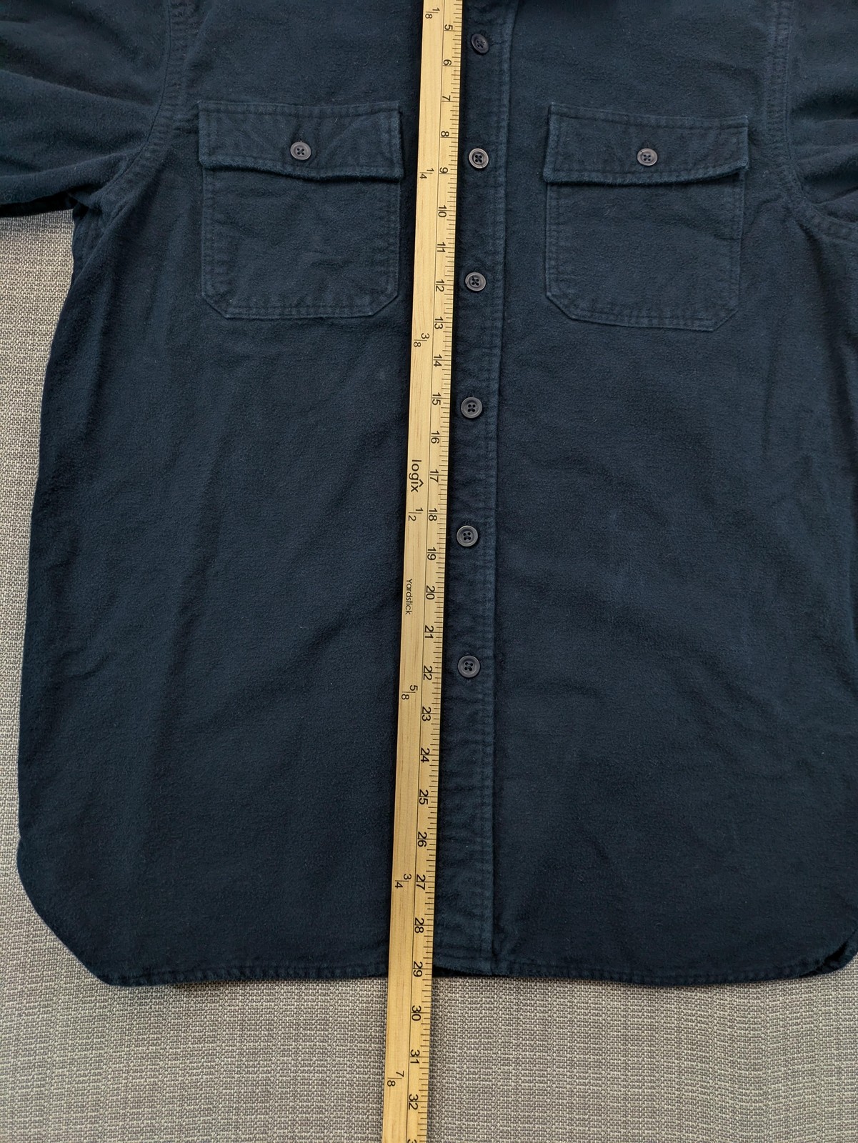 L.L. Bean Shirt Mens Medium Blue Flannel Long Sleeve Button Up Casual Workwear