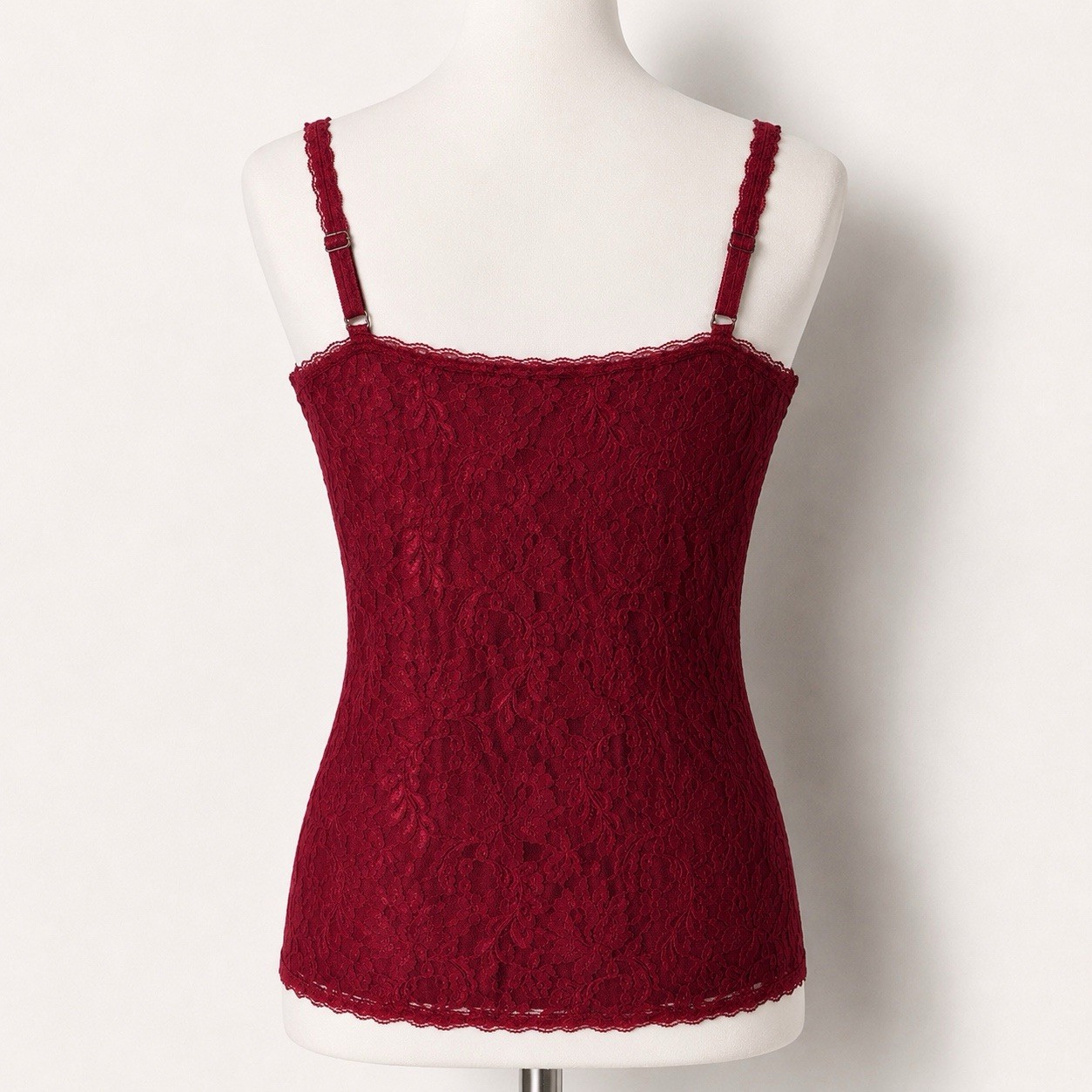White House Black Market Cami Tank Burgundy Lace Y2K Fairy Grunge Sexy Stretch
