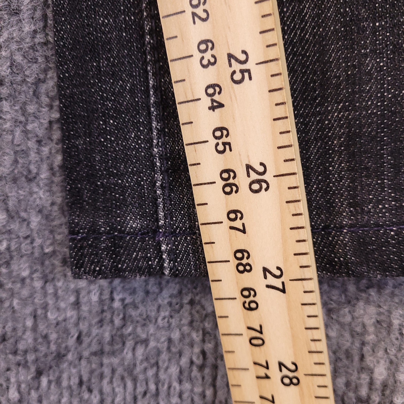 7 For All Mankind Straight Leg Jeans Women 27×27 Black Charcoal Low Rise Stretch