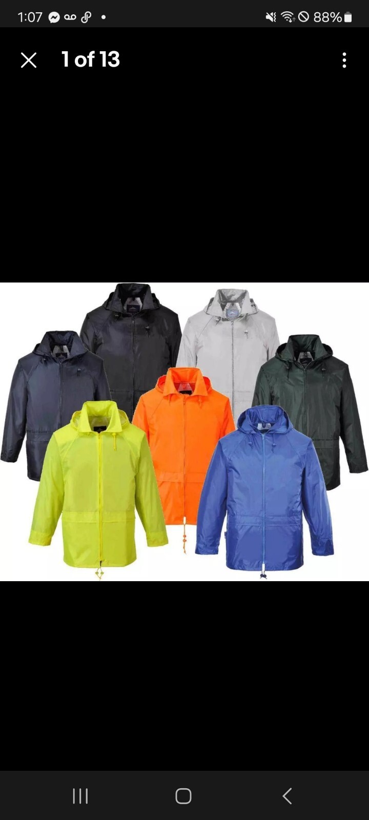 PORTWEST CLASSIC YELLOW RAIN JACKET WATERPROOF DURABLE SEALED SEAMS 3XL US440