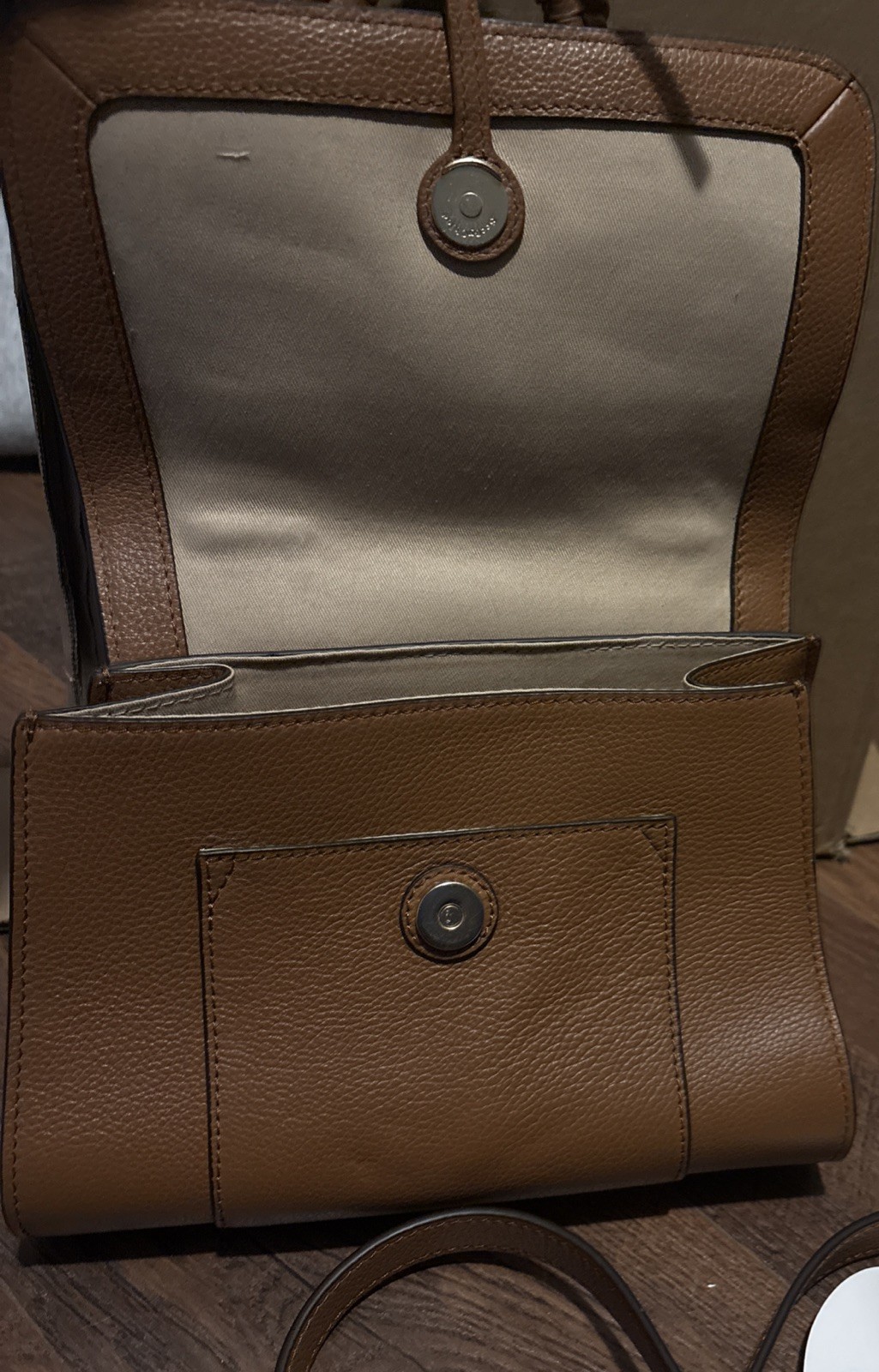 See By CHLOE Joan Mini Crossbody Leather Suede Bag Brown New With Defects