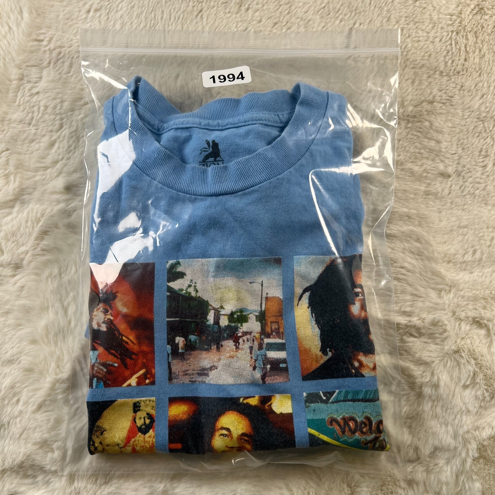 Bob Marley Reggae Zion Rootswear Mens Small Blue / Multicolor T-Shirt