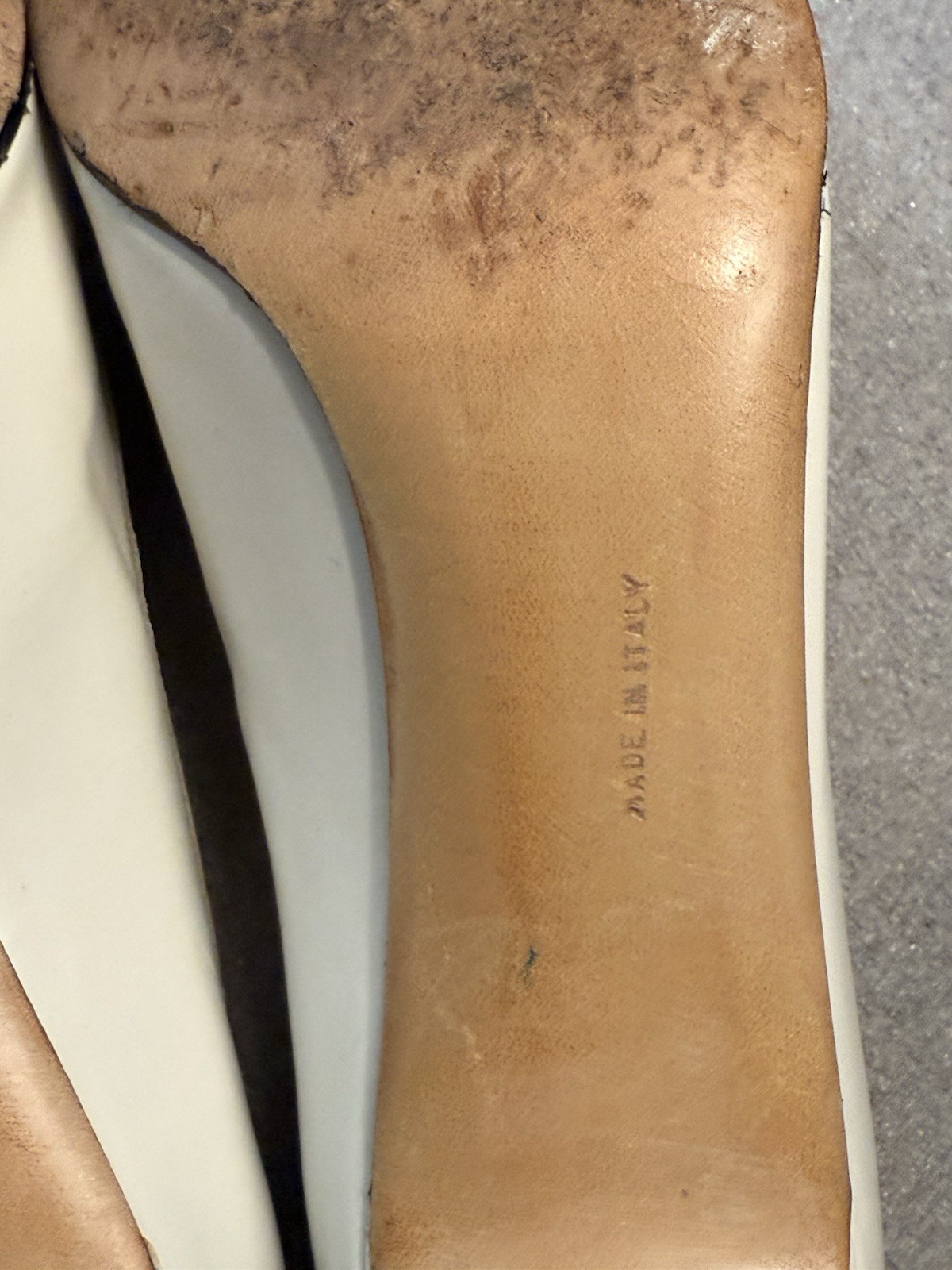 White/Cream Ferragamo Heels