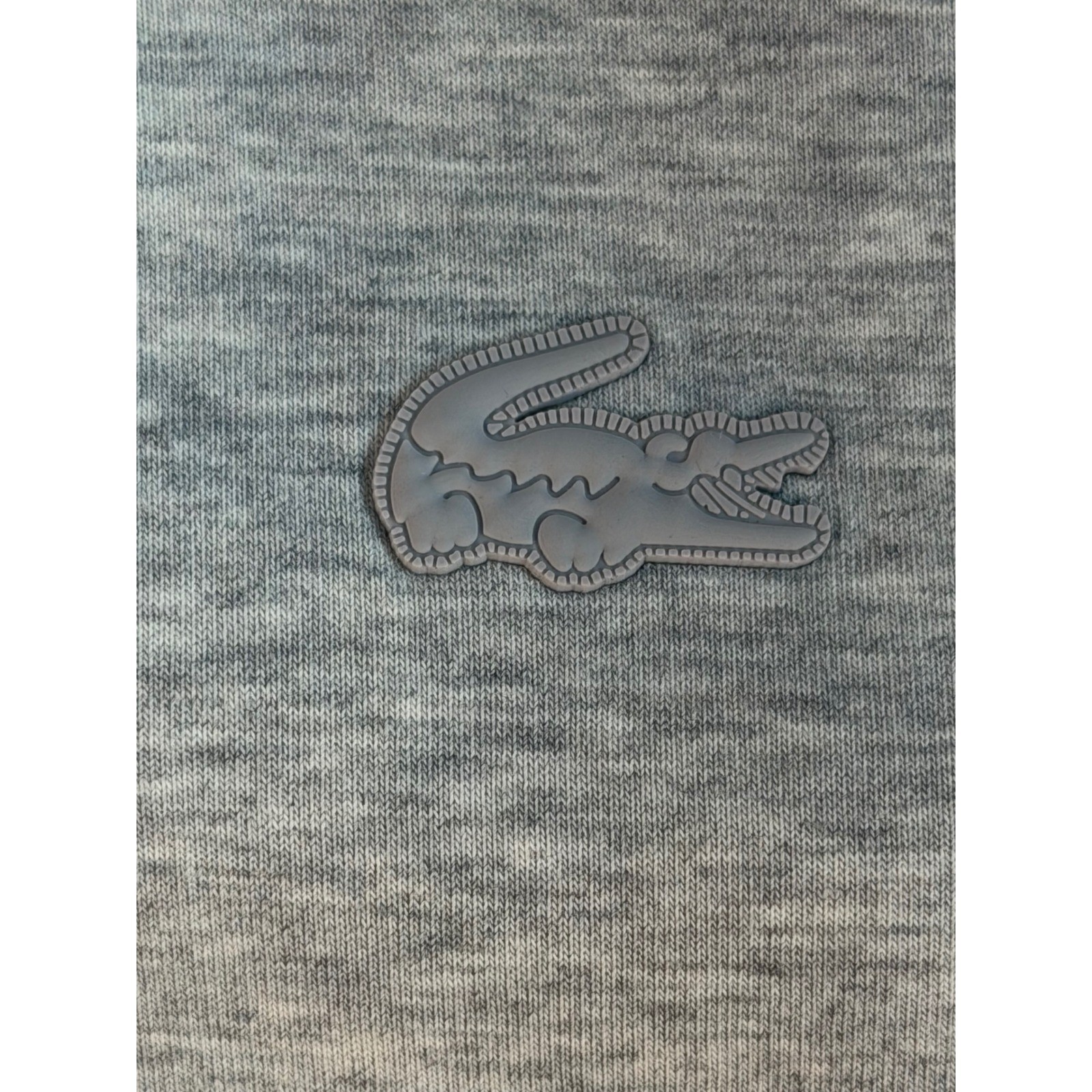 Lacoste Mens Full Zip Funnel Neck Sweatshirt Gray SH8601 Size S FR 3