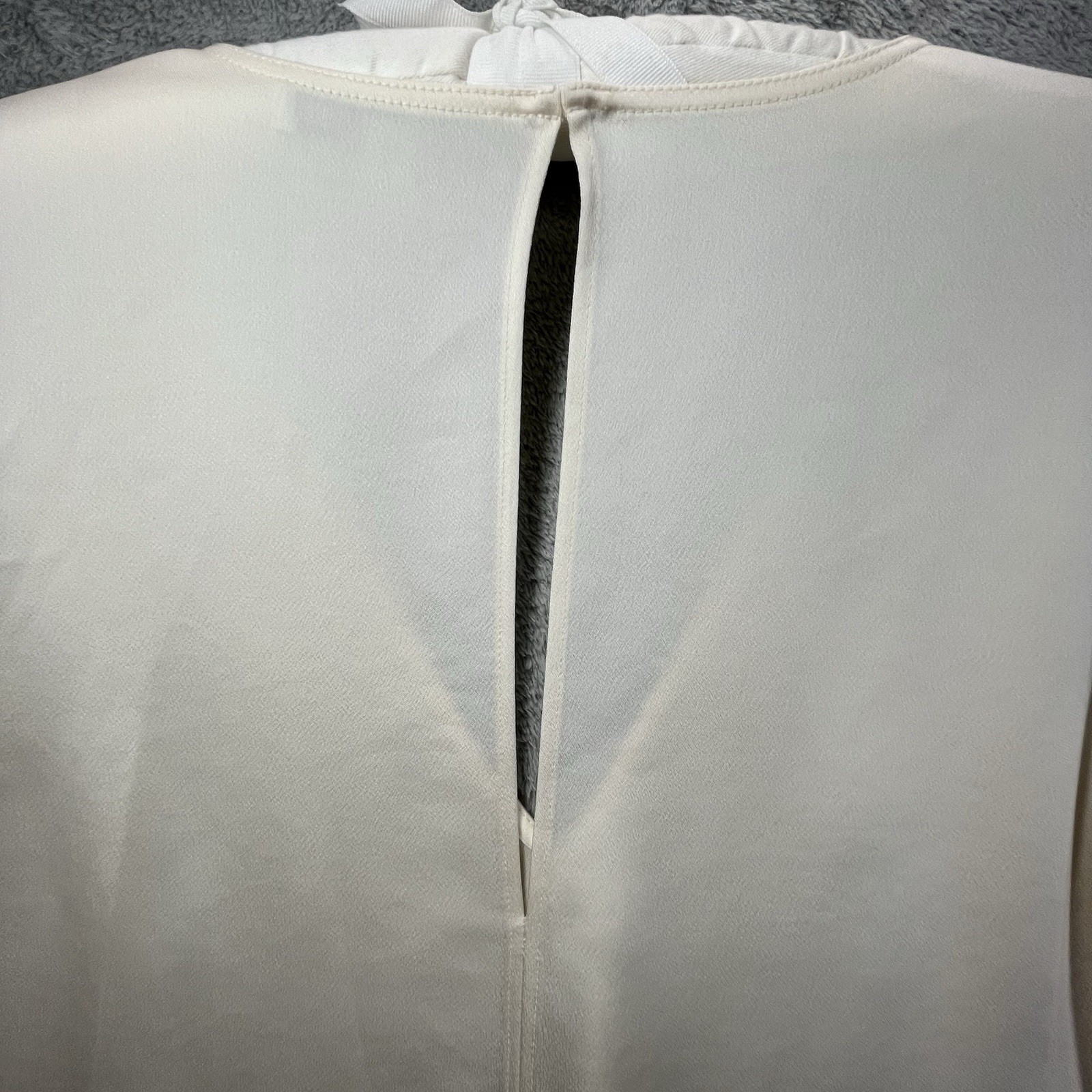 Elizabeth James Top Womens M Ivory Adalina Long Sleeve Wedding Cocktail Party