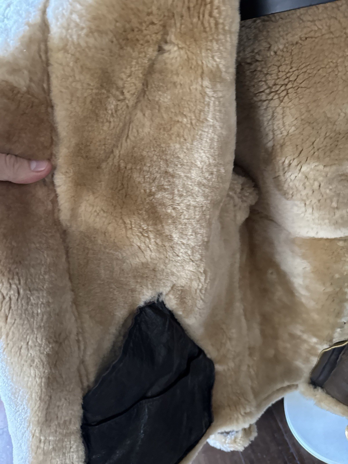 Vintage Avirex Royal Airforce Shearling Bomber Jacket EUC 38 USA