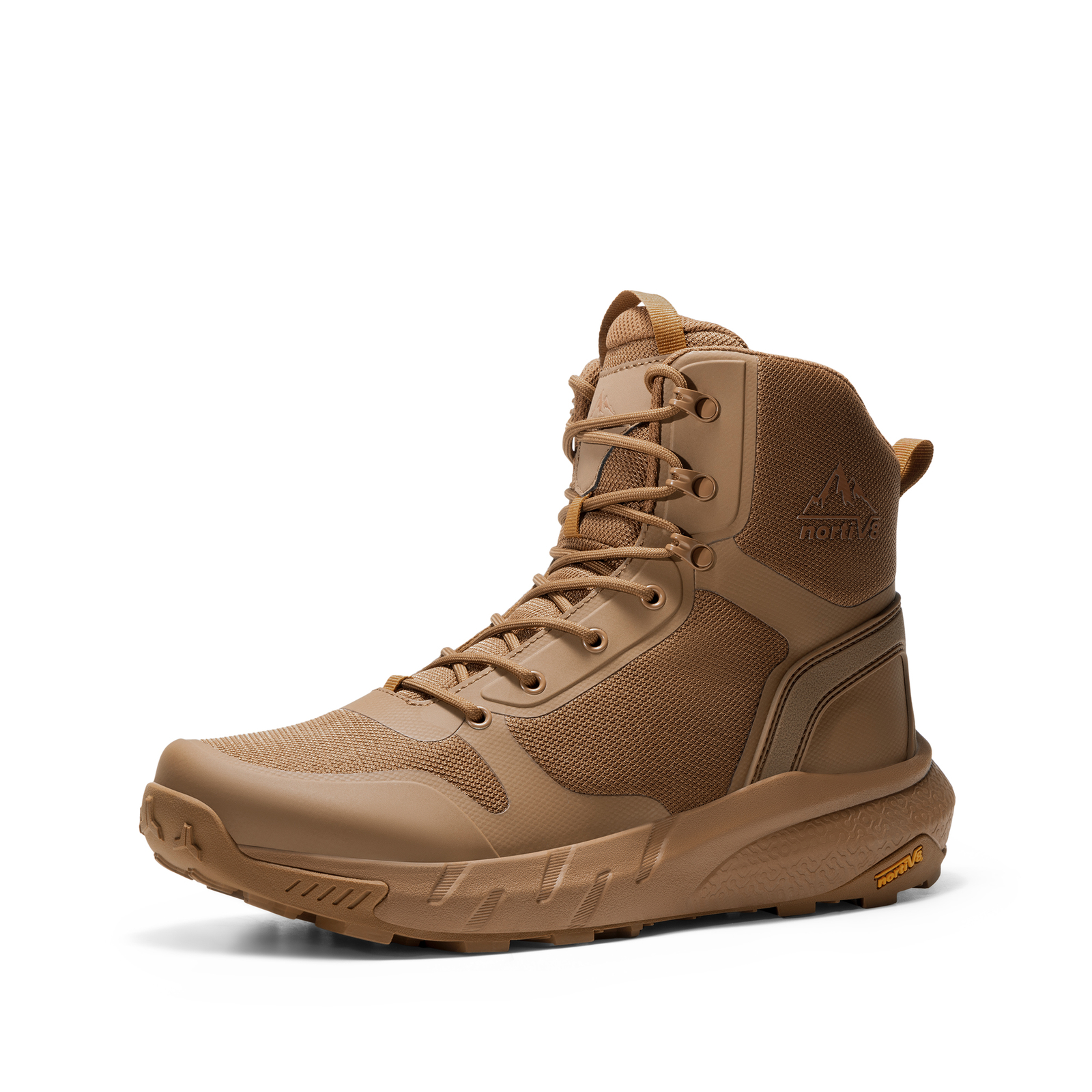 NORTIV 8 Men Military Tactical Boots Lightweight Motorcycle Combat Hiking Shoes