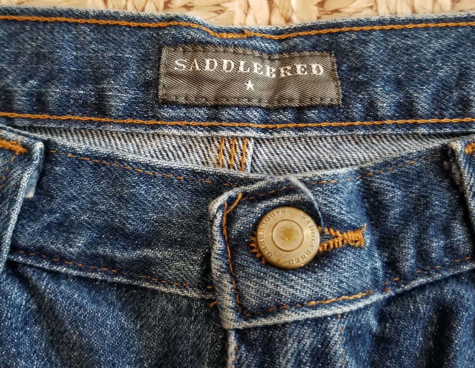 Saddlebred Straight Leg Carpenter’s Jeans Men’s W32x32 Blue Medium Wash Denim